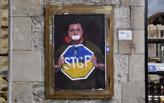 La guerre en Ukraine vue par le street art