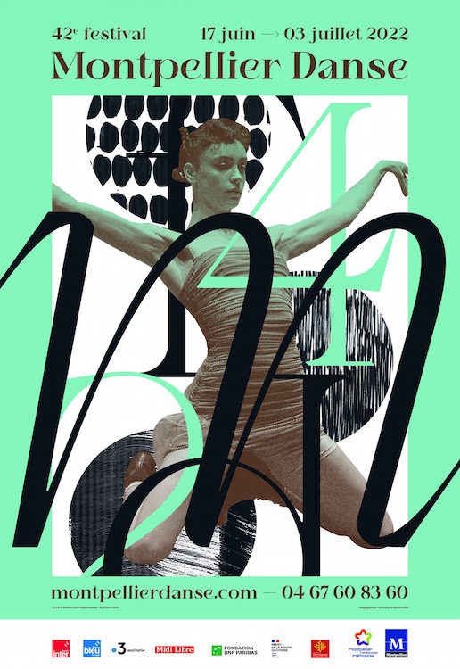 L’affiche de la 42e édition du festival Montpellier Danse, toujours plus incontournable pour la danse contemporaine. © les produits de l'épicerie