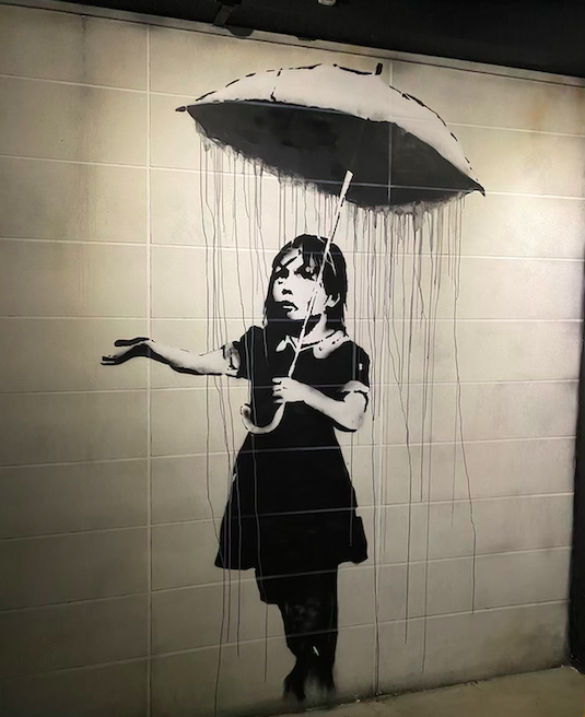 La fille au parapluie Nouvelle Orléans