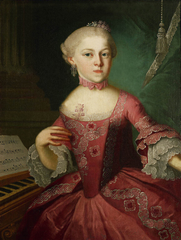 Maria Anna Mozart, compositrice de plusieurs concertos attribués à son frère Wolfgang Amadeus. DR
