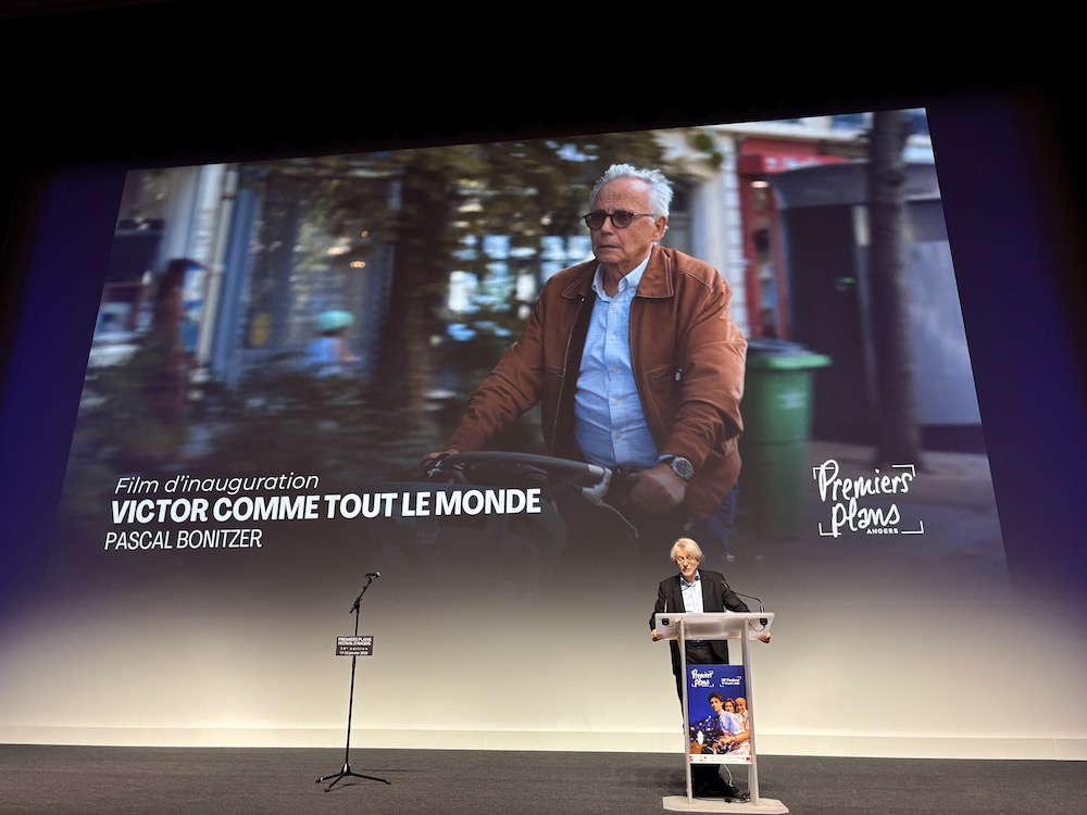 Claude-Éric Poiroux, délégué général du festival Premiers Plans, lors de la soirée d'ouverture le 17 janvier ©Rivaud/NAJA