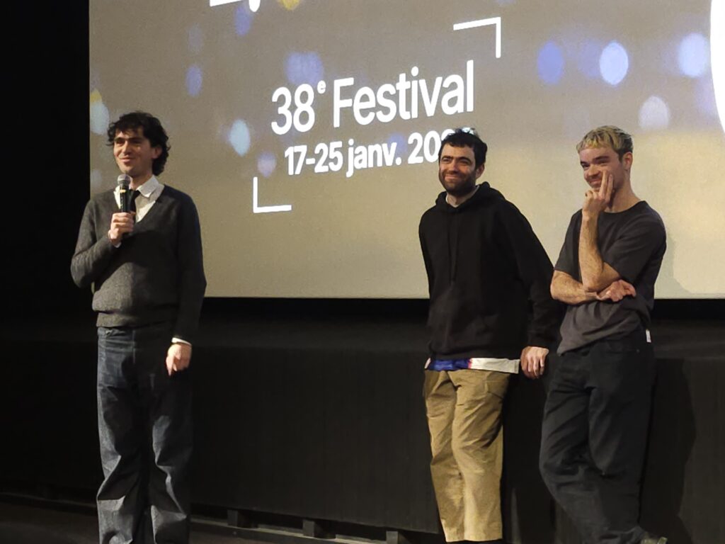 Manoël Dupont et l'équipe technique de Avant/Après à Premiers Plans