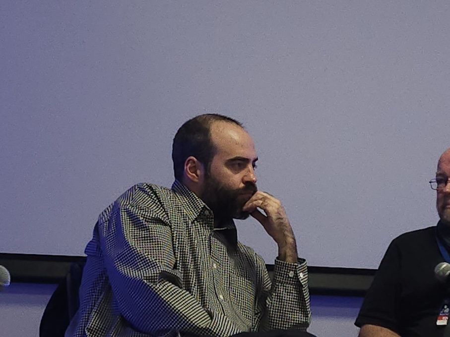 Francesco Sossai au festival Premiers Plans d'Angers pour l'avant-première de Le Dernier pour la route