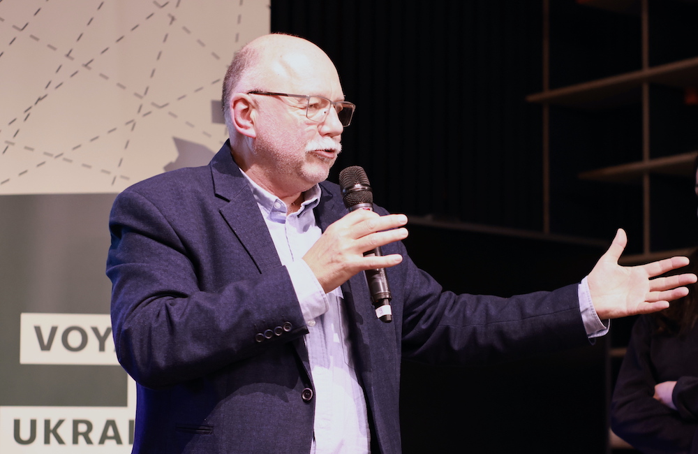 L'écrivain Andrei Kourkov © Hidalgo-Pietri/NAJA