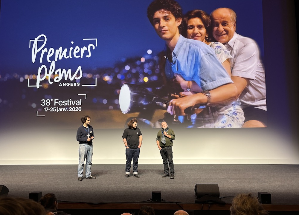 Le réalisateur roumain Vasile Todinca avant la projection à Angers de Alisvetris, son premier court métrage. ©Rivaud/NAJA