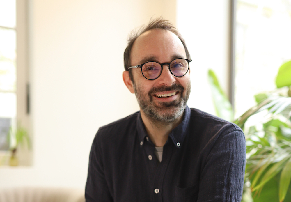 Aurélien Rondeau, cofondateur du Train bleu, rue Paul Sain à Avignon.©Julie Mitchell 